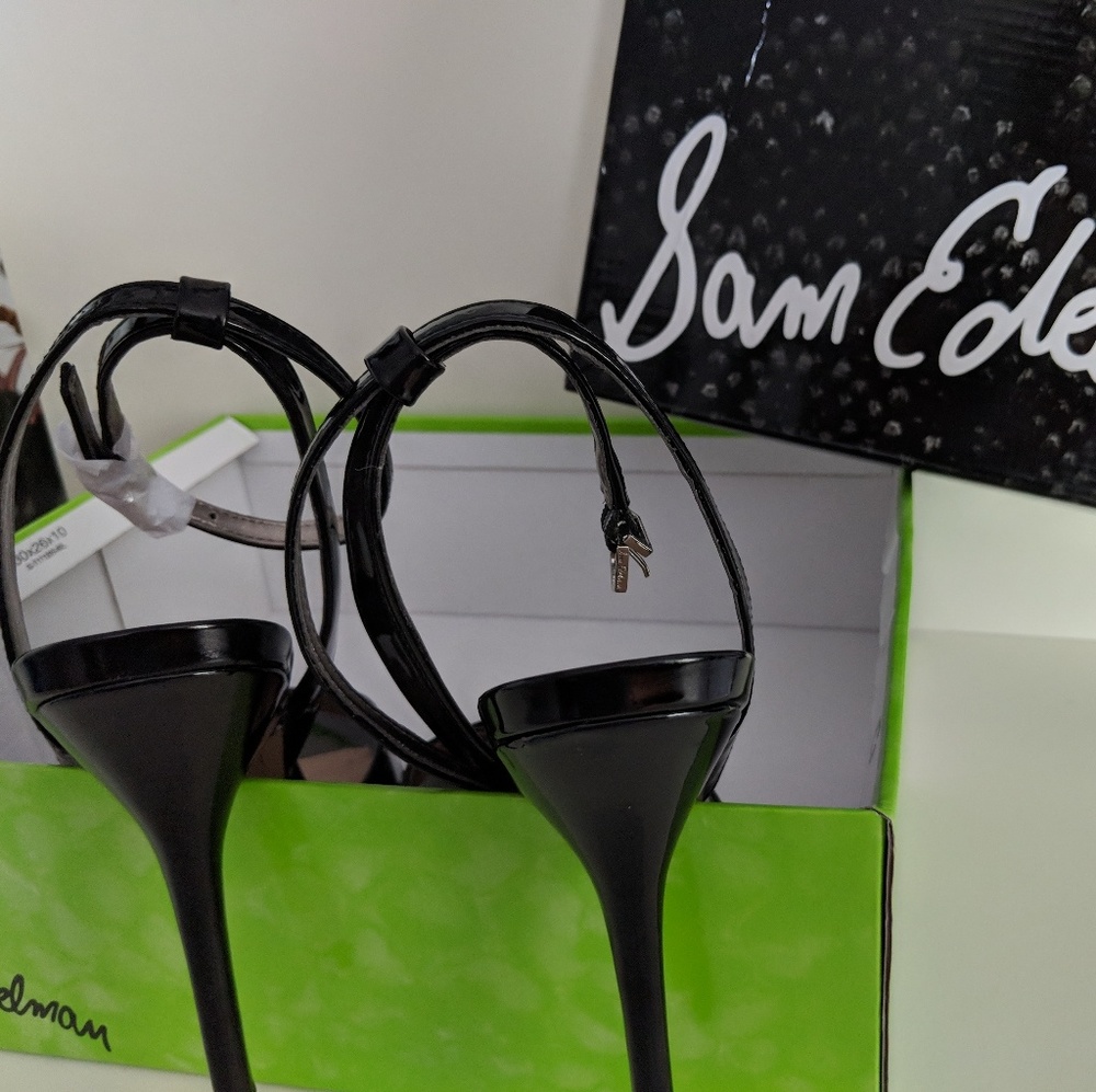 SOLD! Sam Edelman Black Eliza Heels - Picture 6 of 6